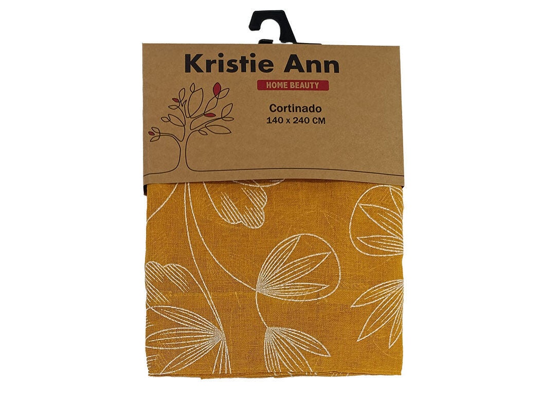 CORTINADO CORAL AMARELO 140X240 CM