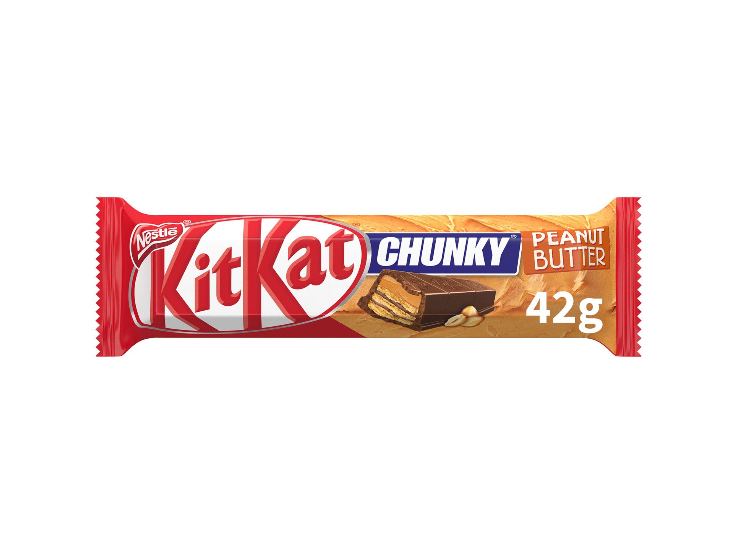 SNACK DE CHOCOLATE KITKAT CHUNKY MANTEIGA DE AMENDOIM 42 G image number 0