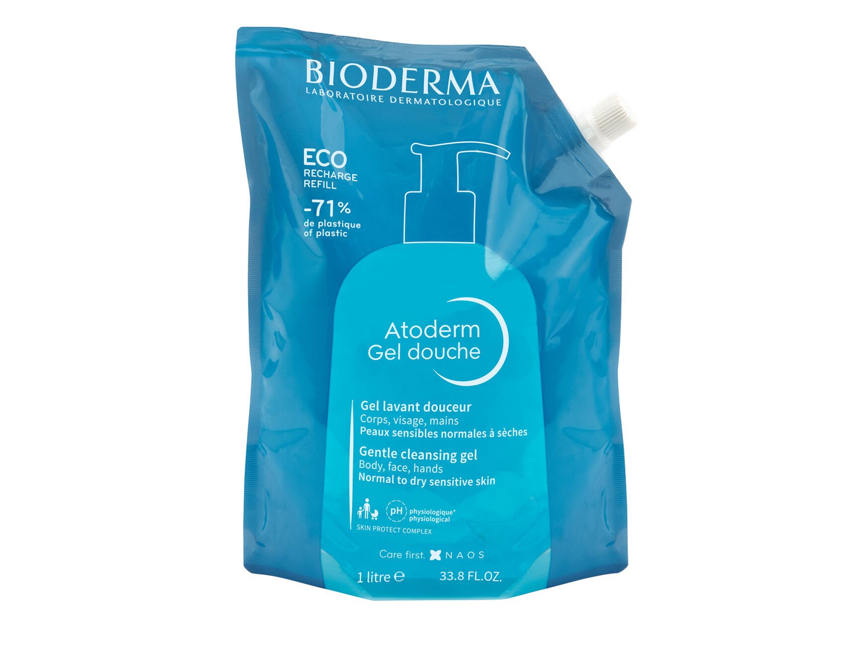 GEL DUCHE BIODERMA ATODERM 1L REFIL image number 1