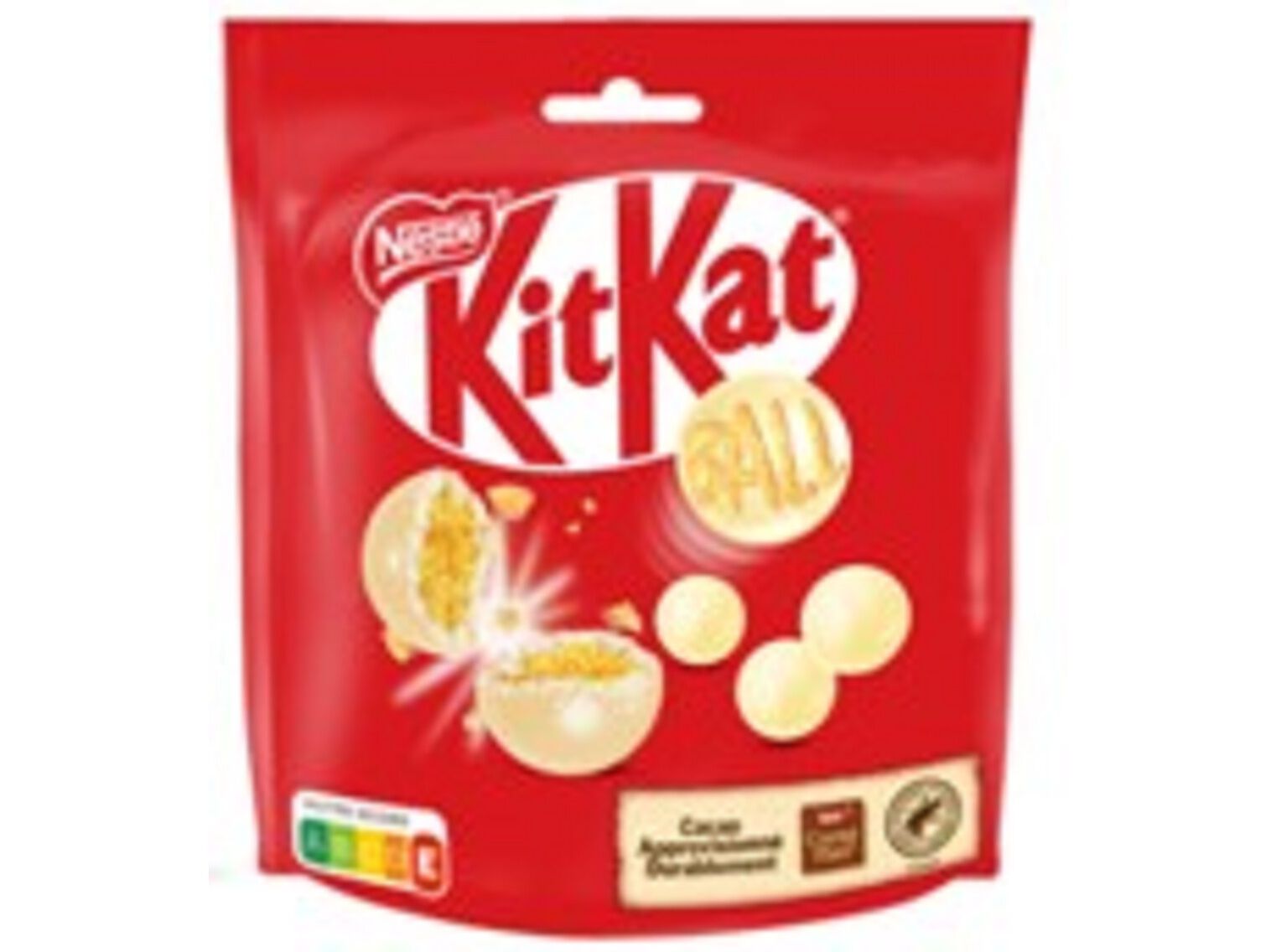 CHOCOLATE KITKAT BALL BRANCO 140G image number 1