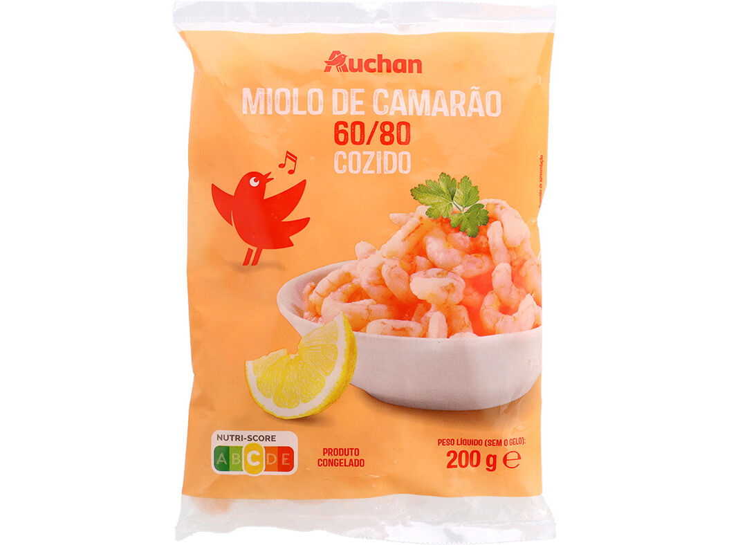 MIOLO DE CAMAR&Atilde;O AUCHAN 60/80 COZIDO 200G