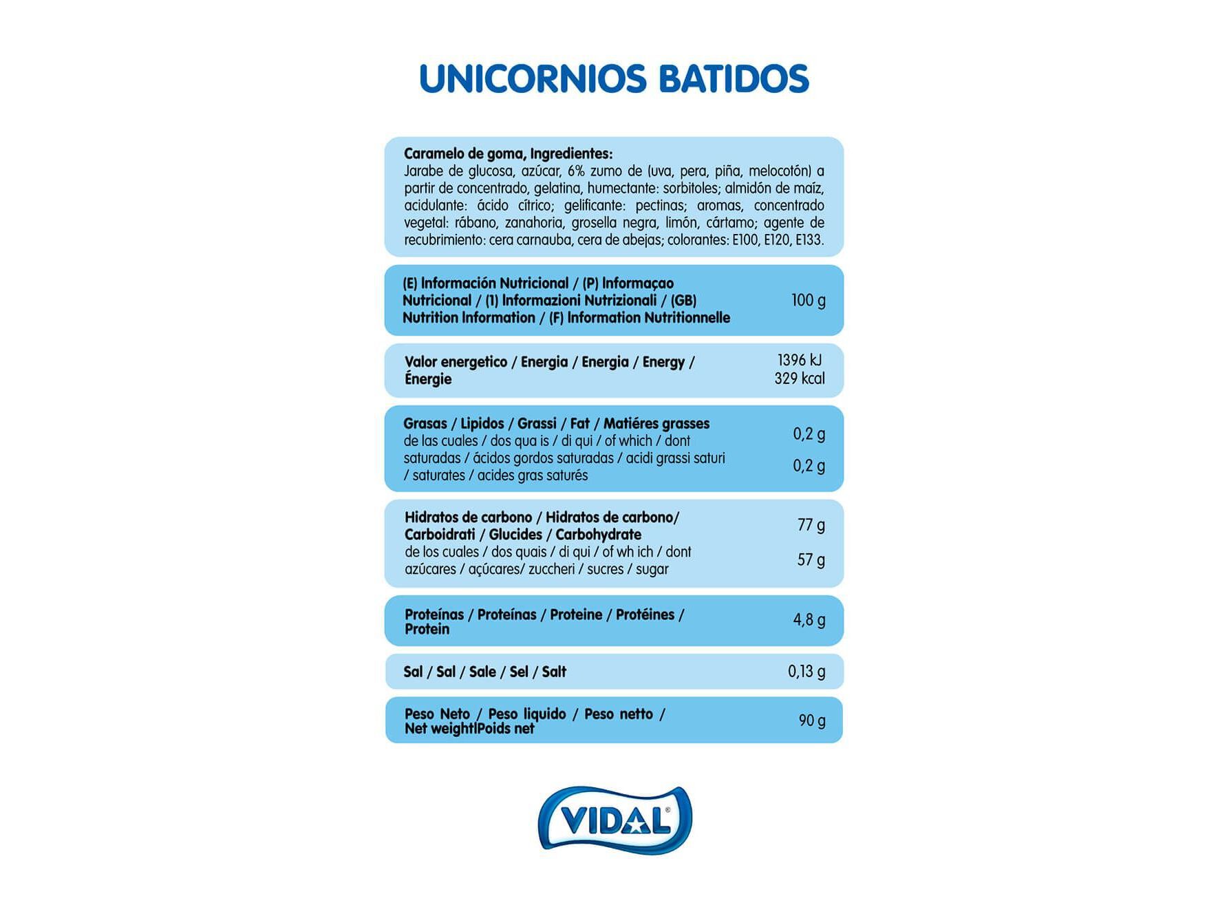 GOMAS VIDAL UNICORNIOS JELLY 90G image number 1