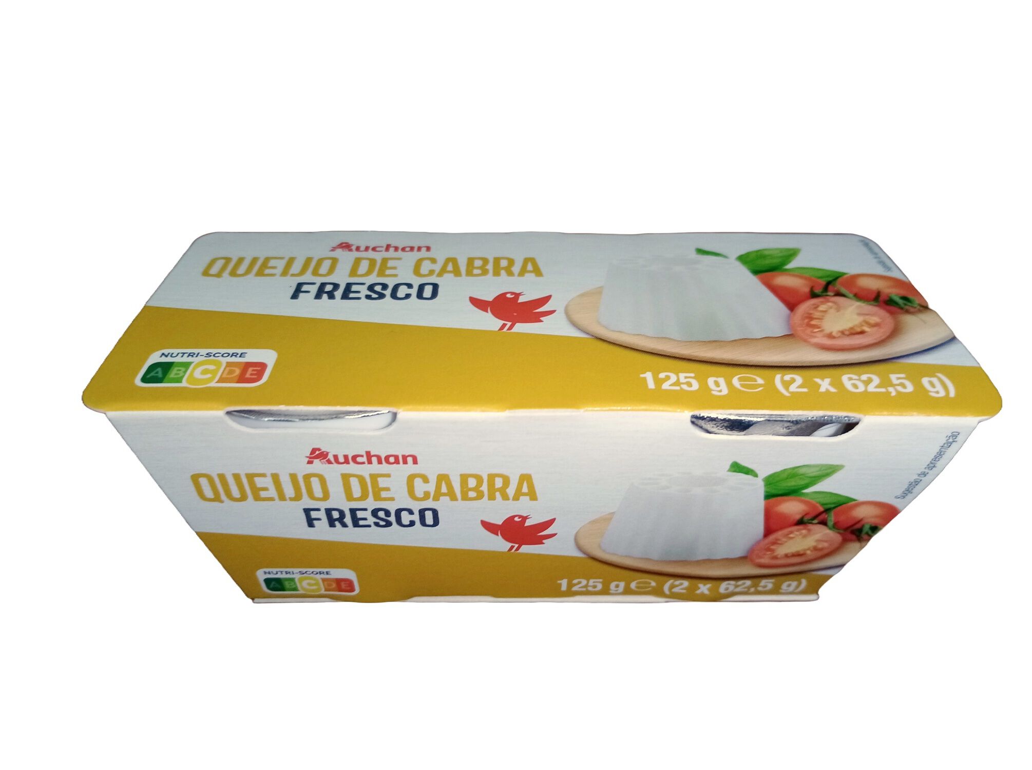 QUEIJO FRESCO AUCHAN CABRA 125G (2X62.5G) image number 0