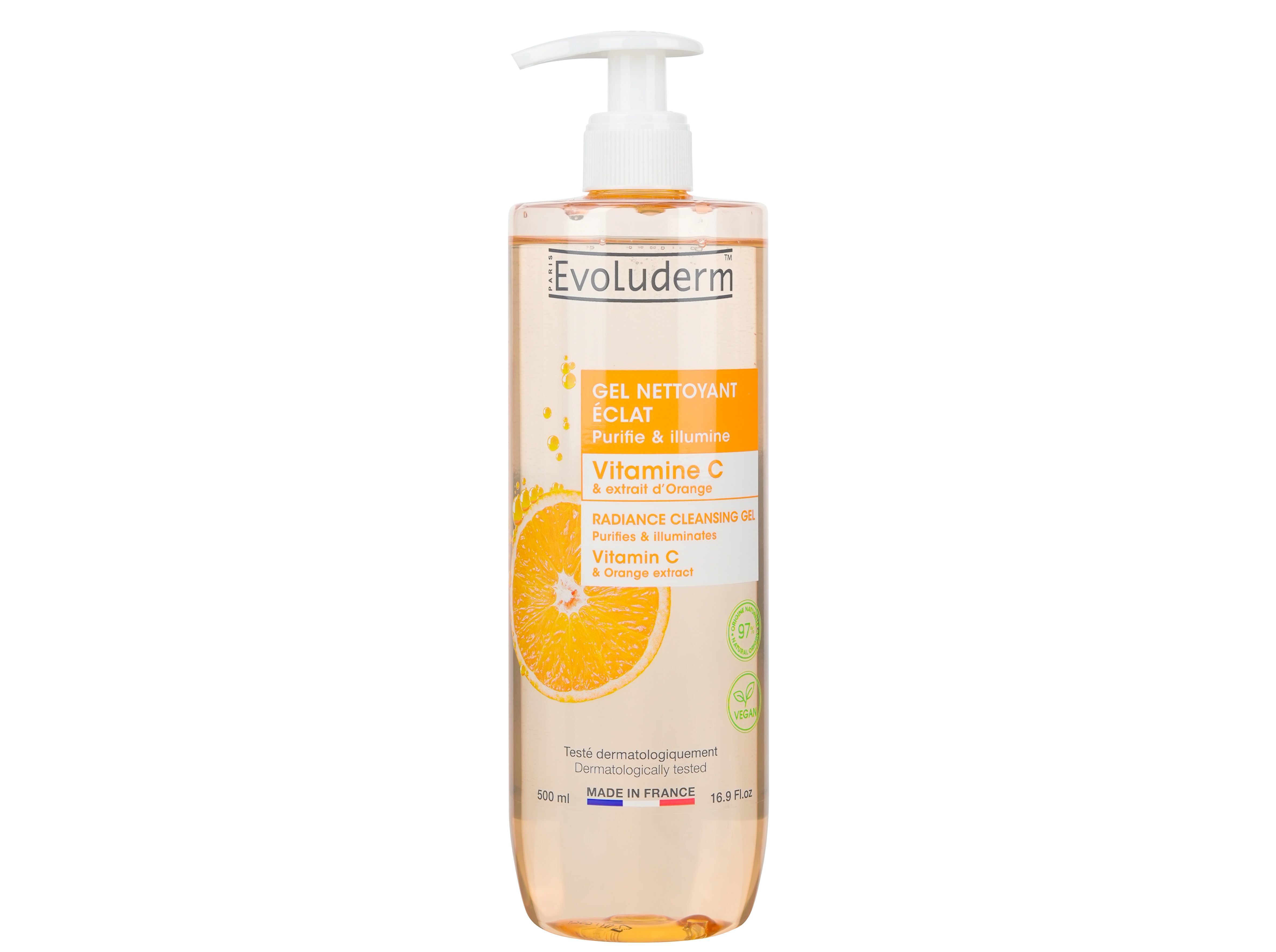 GEL DE LIMPEZA EVOLUDERM VITAMINA C 500 ML image number 0