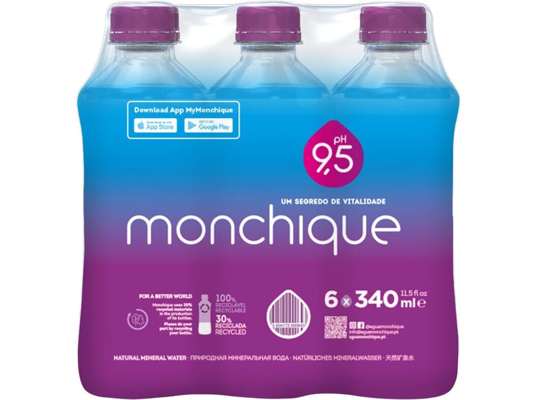 &Aacute;GUA MINERAL NATURAL MONCHIQUE 6X0.34L (SDR) image number 0