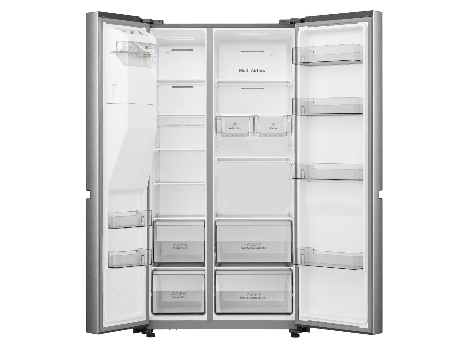 FRIGOR&Iacute;FICO AMERICANO HISENSE RS818N4TIE1 (NO FROST E 179CM 632L LOOK INOX) image number 1