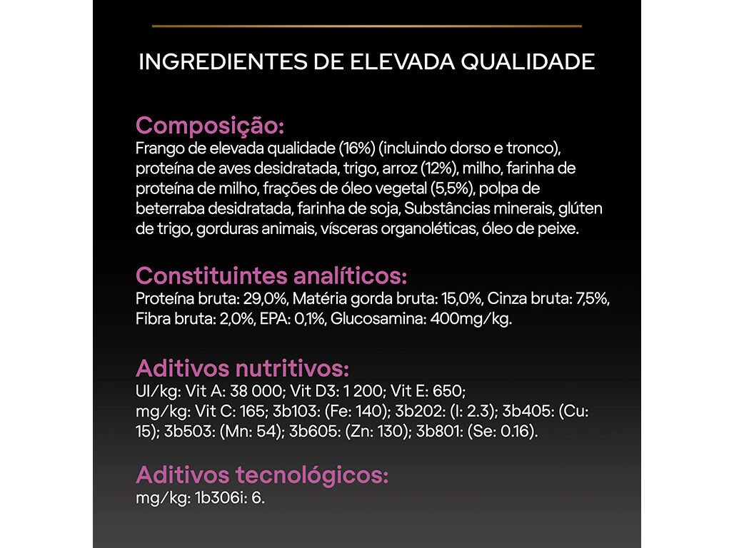 RA&Atilde;&Atilde;O C&Atilde;O PRO PLAN MEDIUM&LARGE 7+ FRANGO 3KG* image number 6