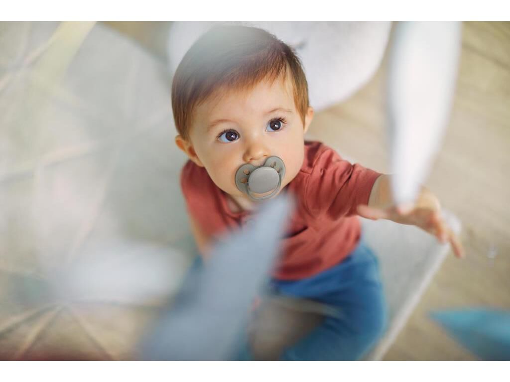 CHUPETA AVENT ULTRA SOFT AZ/CINZ 6-18M 2 UN image number 2