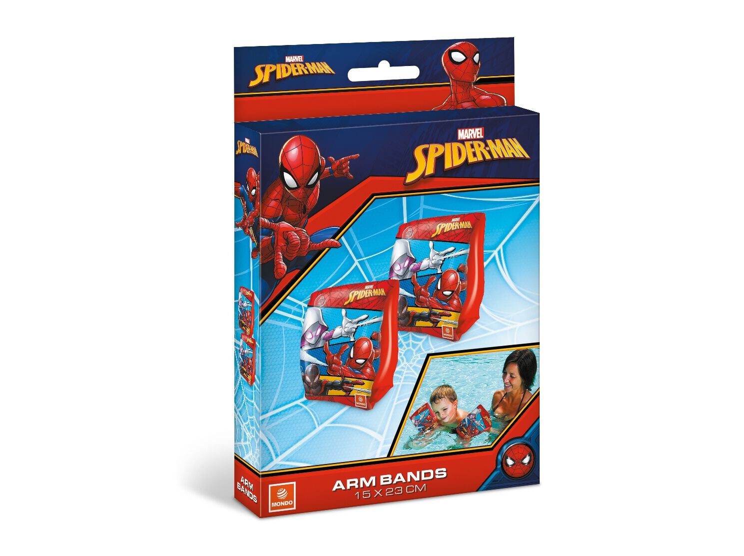 BRA&Ccedil;ADEIRAS MONDO SPIDERMAN 25X15CM image number 1