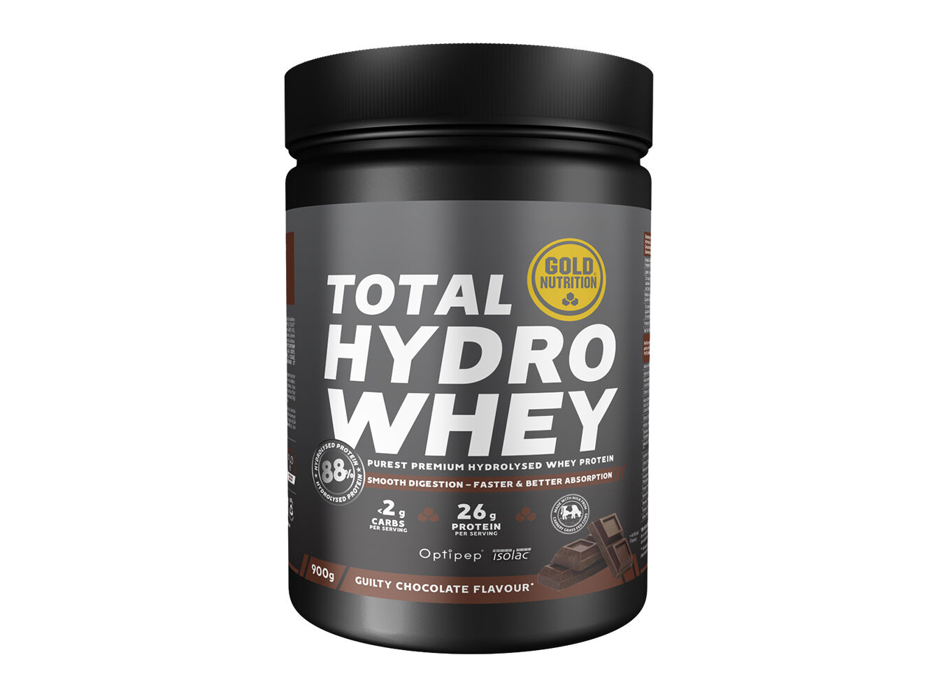 PROTEINA GOLDNUTRITION TOTAL HYDRO WHEY CHOCOLATE 900G image number 0