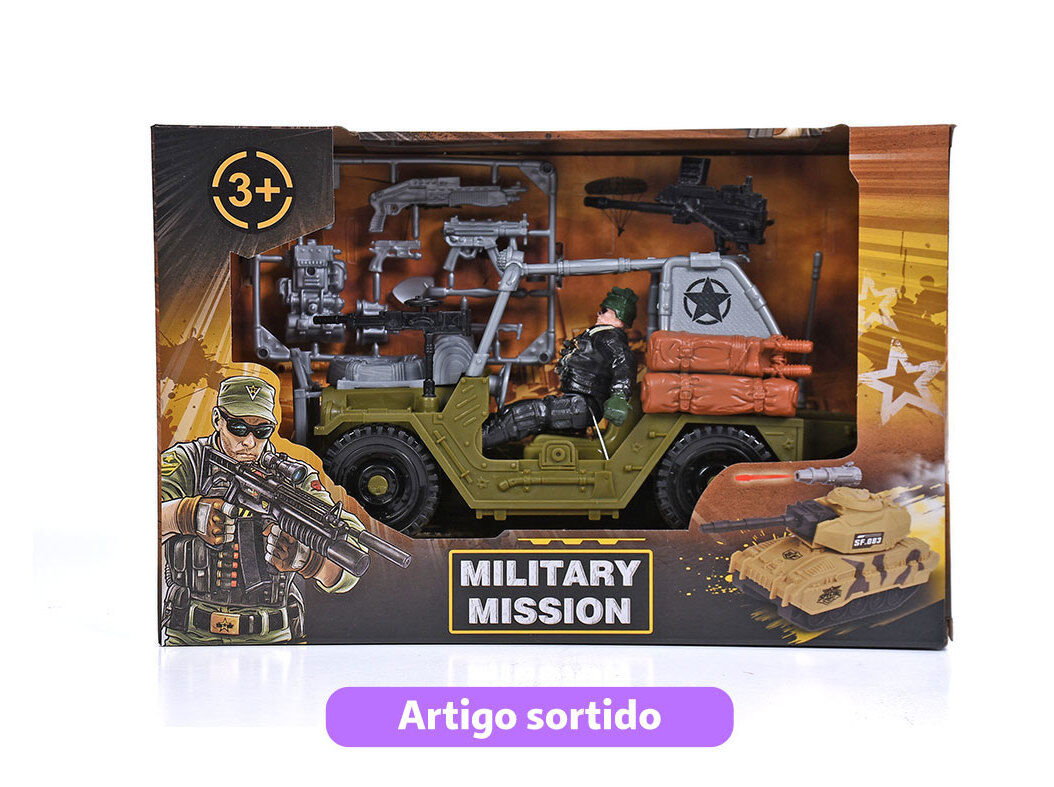 MISS&Atilde;O MILITAR SET 4 PE&Ccedil;AS MODELOS SORTIDOS image number 1