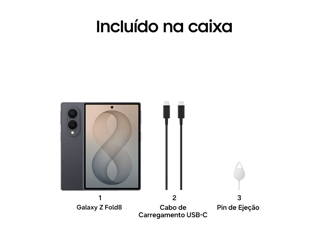 SMARTPHONE SAMSUNG GALAXY Z FOLD8 1TB CINZA image number 5