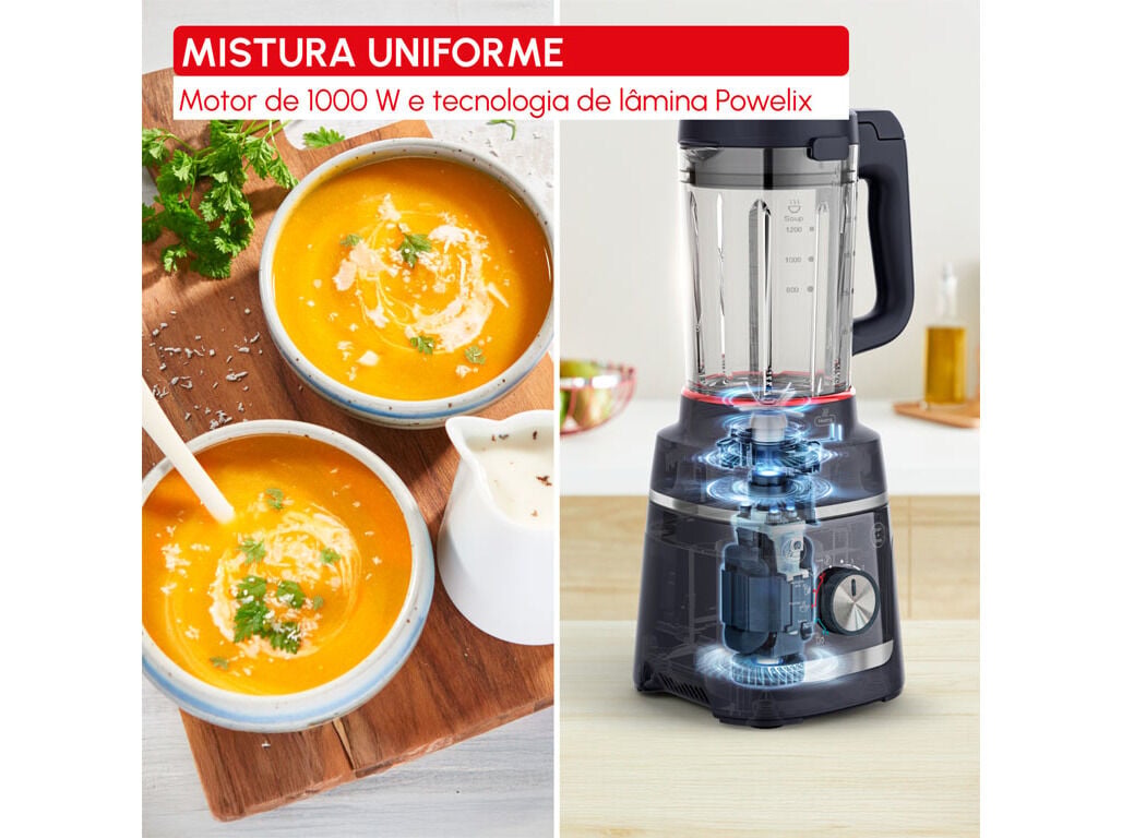 LIQUIDIFICADORA MOULINEX LM5768F0 BLENDFORCE COOK 1000 W 1.5 L image number 3