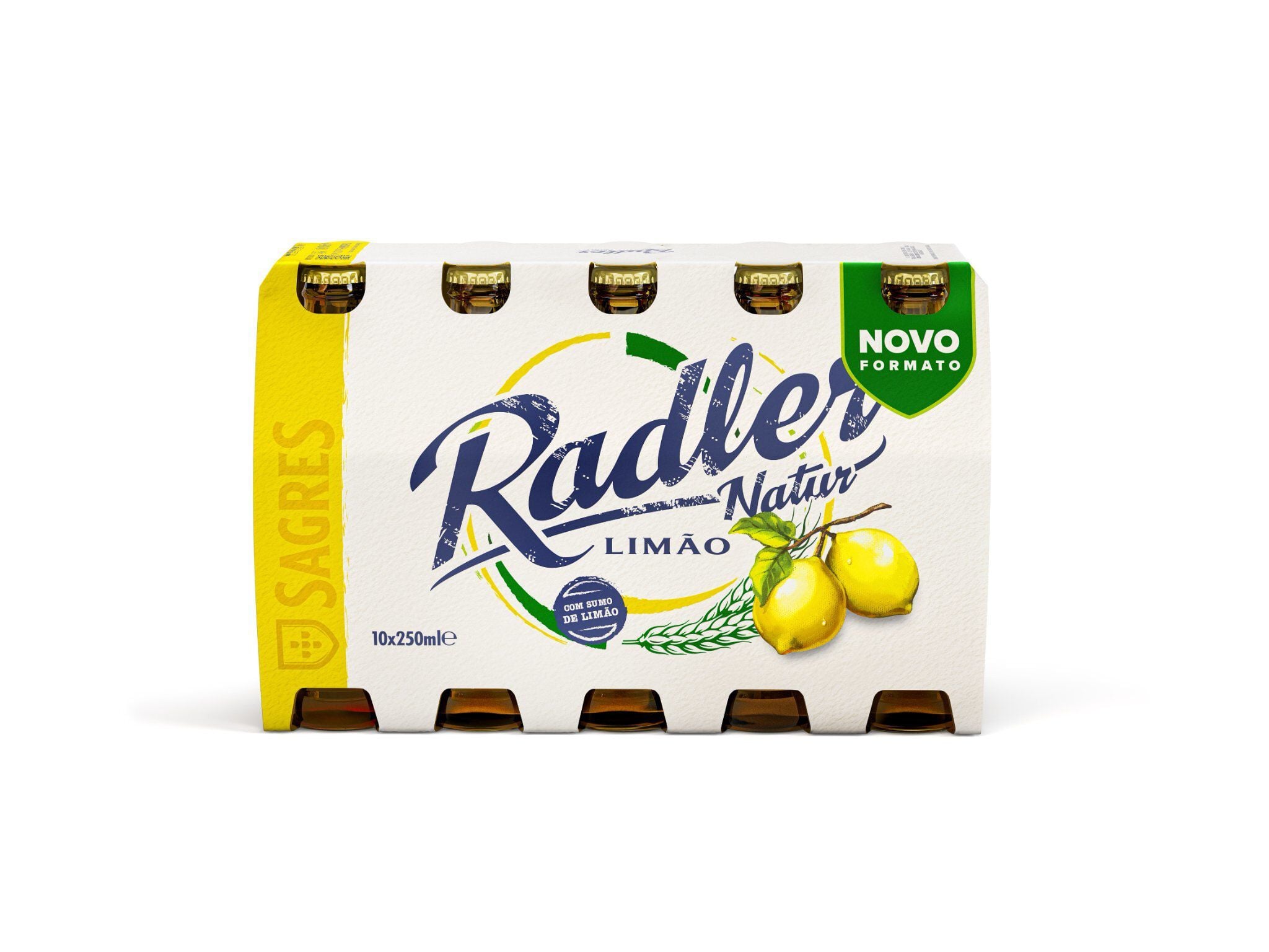 CERVEJA COM SABOR SAGRES RADLER 10X0.25L