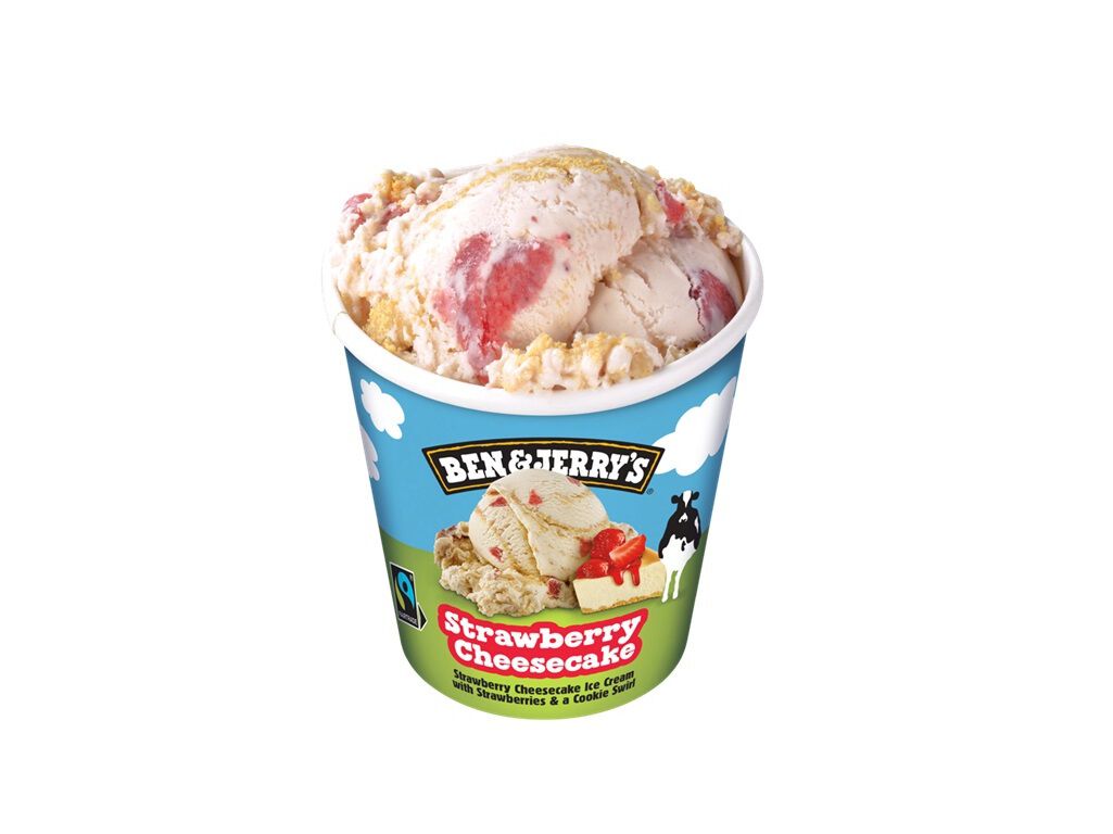 GELADO B&J STRAWBERRY CHEESECAKE 465ML