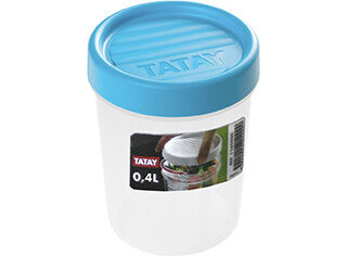 CAIXA HERM&Eacute;TICA COM TAMPA ROSCA TATAY AZUL 0.4L