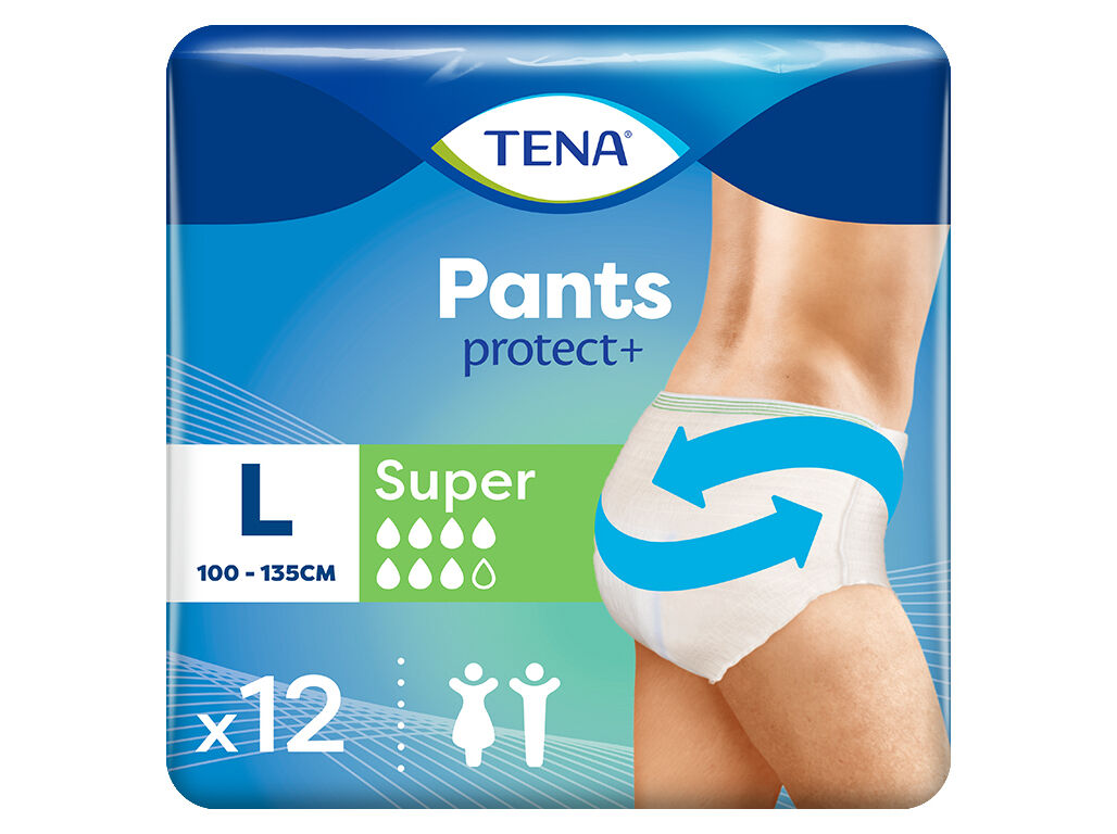 CUECAS INCONTIN&Ecirc;NCIA TAMANHO L TENA PANTS SUPER 12 UN