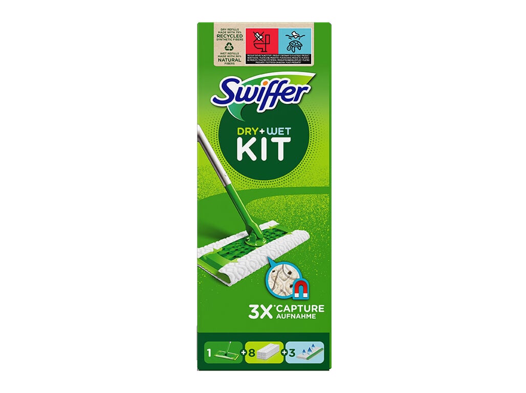 RECARGA MOPA SWIFFER 8 PANOS + 3 HUMIDOS image number 1