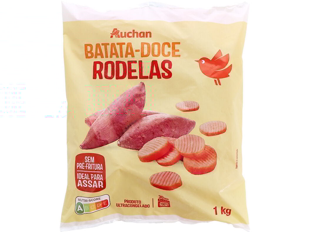 BATATA DOCE AUCHAN EM RODELAS PARA ASSAR 1KG image number 0