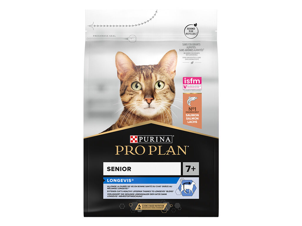 RA&Ccedil;&Atilde;O PARA GATO PRO PLAN ADULTO +7 SALM&Atilde;O 3KG