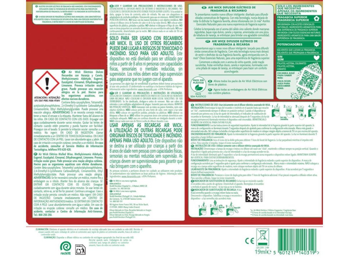 AMBIENTADOR EL&Eacute;TRICO AIRWICK MULLED WINE APA 1UN image number 1