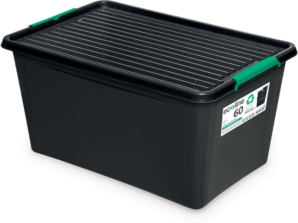CAIXA PL&Aacute;STICA RECICLADA ECOLINE 60L DML image number 1