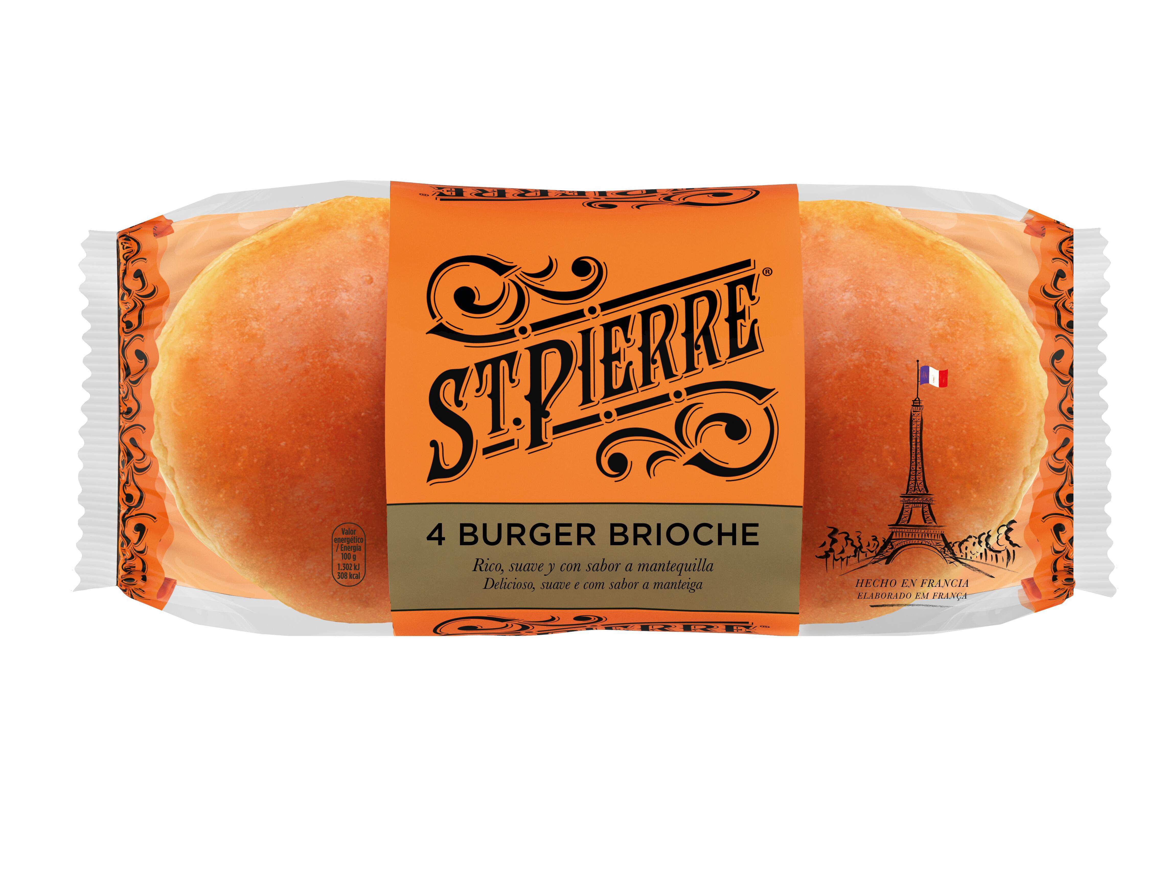 P&Atilde;O HAMB&Uacute;RGUER BIMBO ST. PIERRE BRIOCHE 250G image number 0