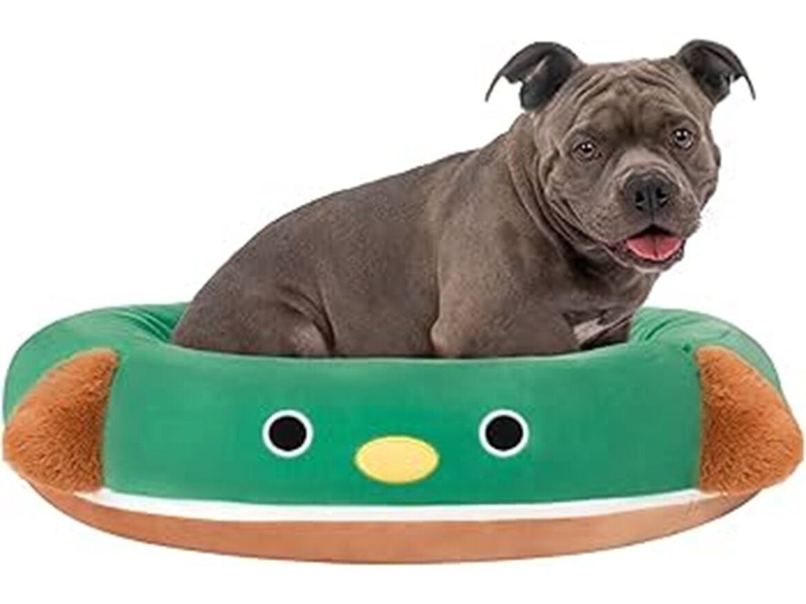 CAMA PARA C&Atilde;O SQUISHMALLOWS AVERY THE DUCK 76CM image number 1