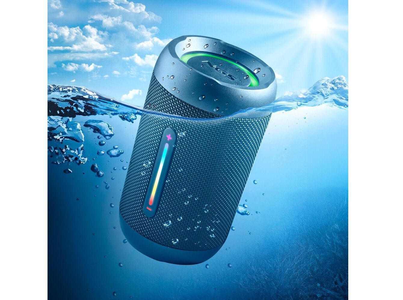 COLUNAS PORTATEIS BT NGS ROLLER FURIA 2 TINY AZUL image number 3