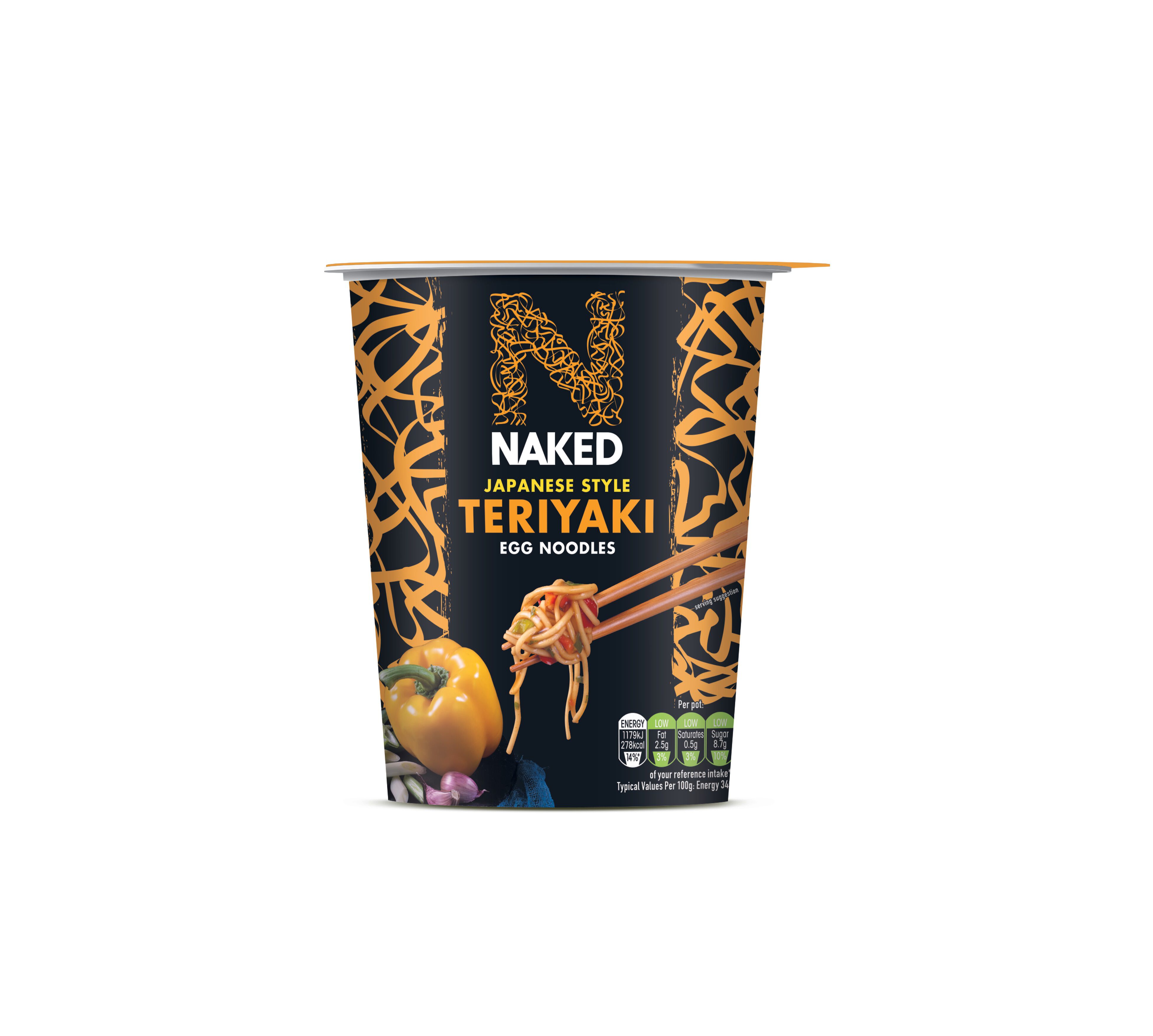NOODLES NAKED NOODLE JAPANESE TERIYAKI 78G
