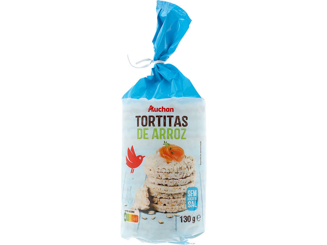TORTITAS AUCHAN ARROZ SEM SAL 130G