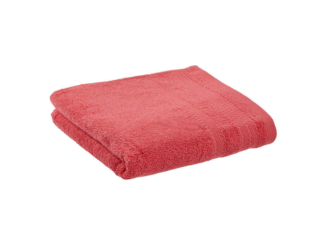 TOALHA M&Atilde;OS COM BARRA ACTUEL CORAL 450G 50X90CM