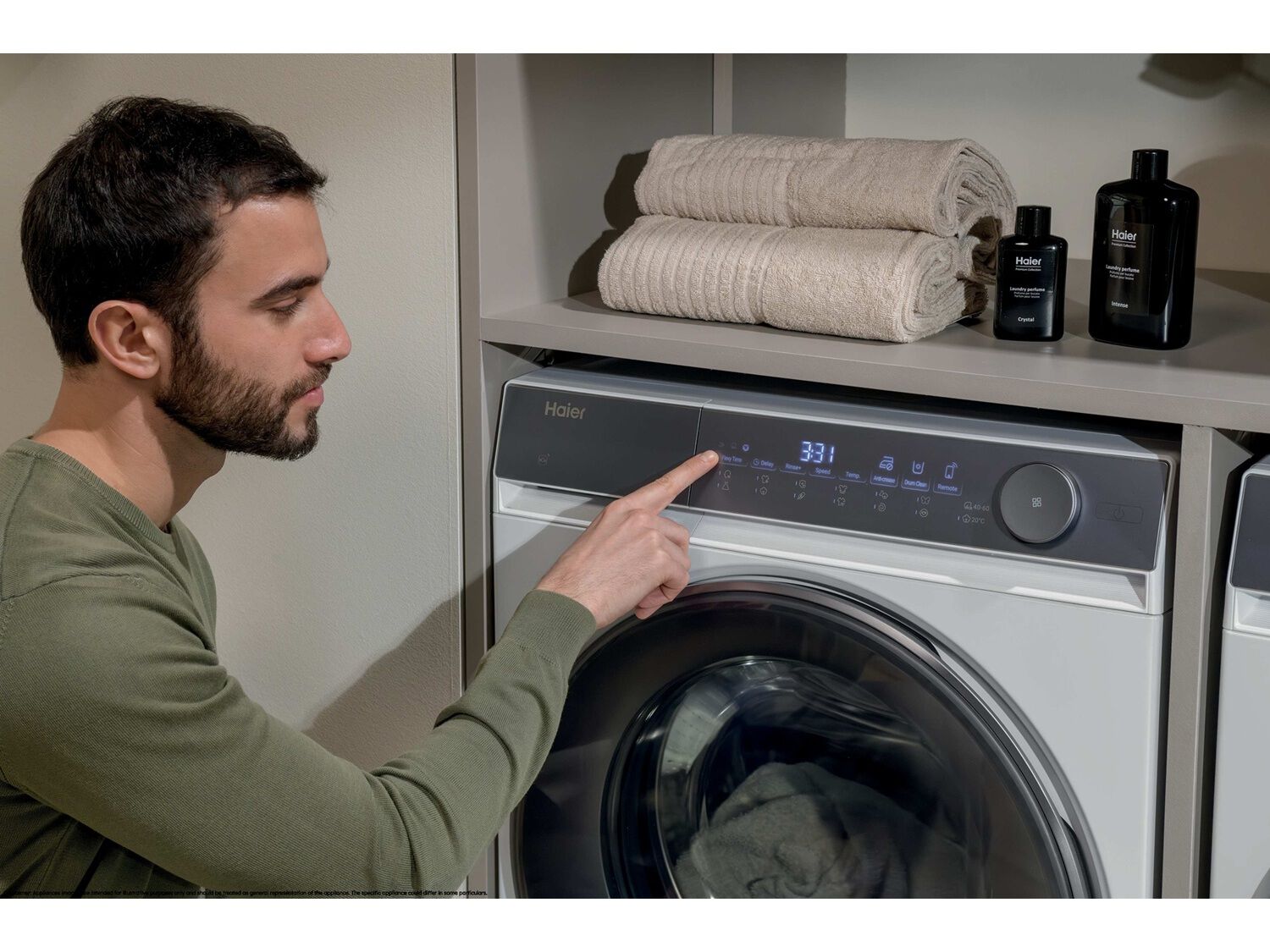 M&Aacute;QUINA DE LAVAR ROUPA HAIER HW100-B14367U-IB - BRANCO A -30% 10KG image number 10