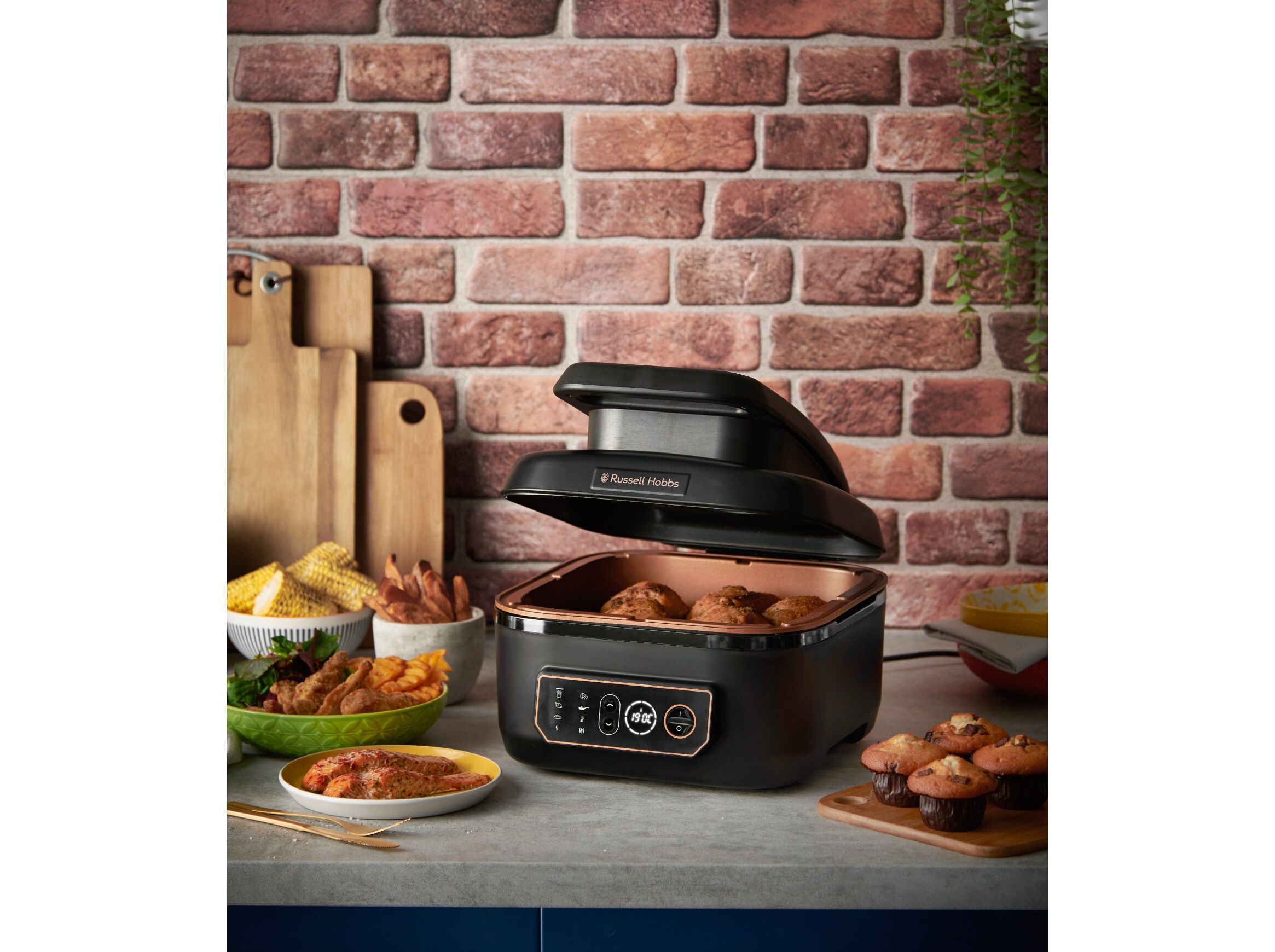 FRITADEIRA SEM &Oacute;LEO RUSSELL HOBBS SATISFRY AIR & GRILL MULTI COOKER 5.5 L image number 4