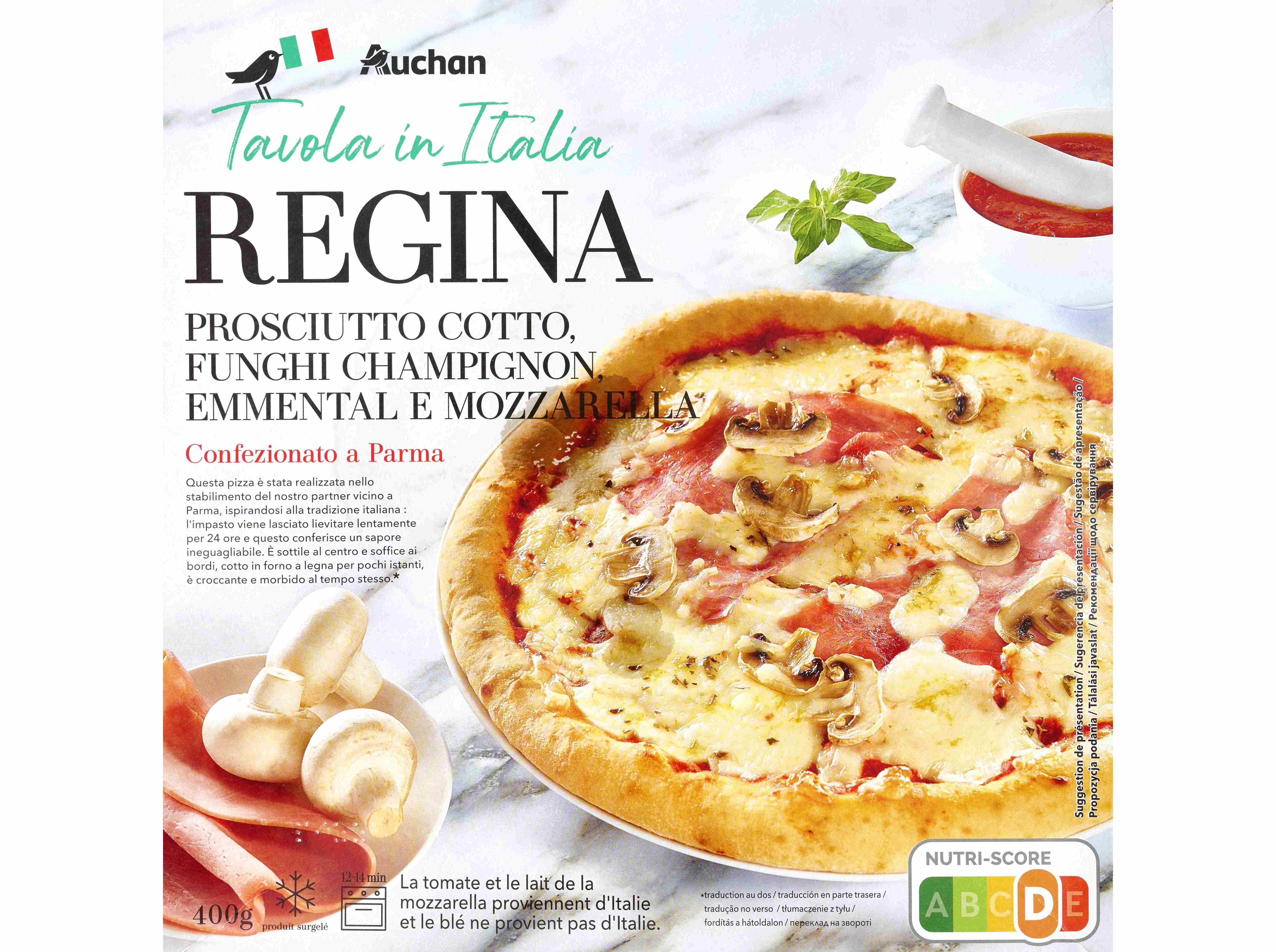 PIZZA AUCHAN &Agrave; MESA EM IT&Aacute;LIA REGINA 400G image number 0