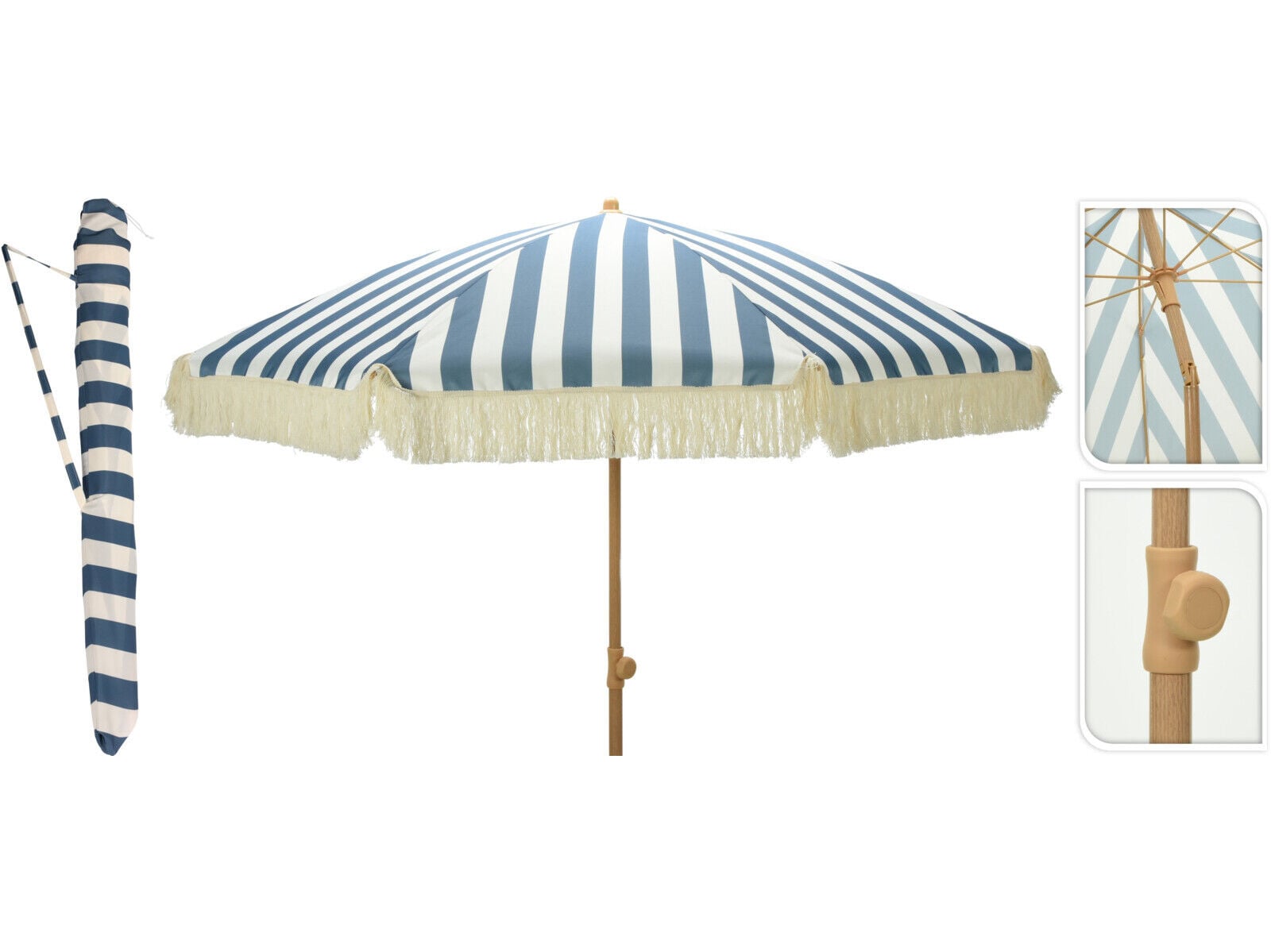 CHAP&Eacute;U JARDIM AMBIANCE RISCAS AZUL &Oslash;183CM