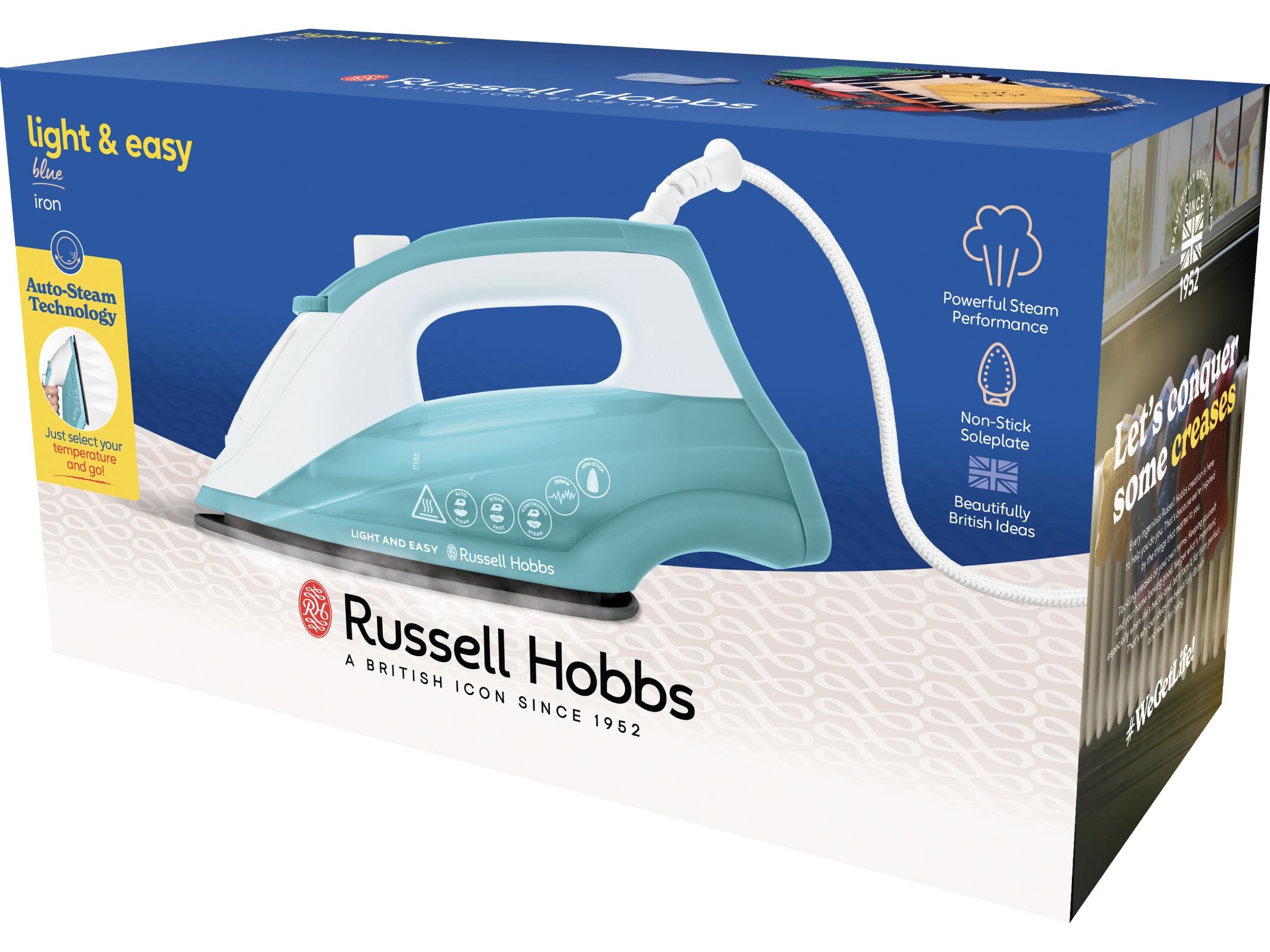 FERRO A VAPOR RUSSELL HOBBS 26470-56 2400 W image number 1