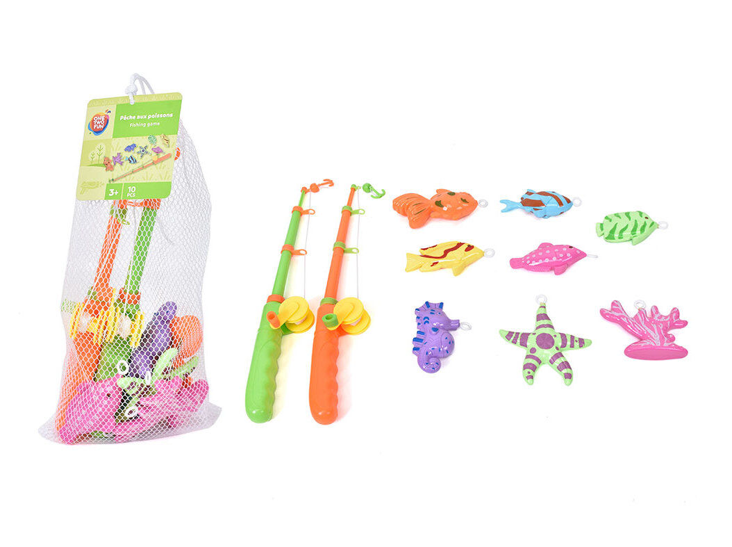 JOGO DA PESCA ONE TWO FUN COM 2 CANAS E 8 PEIXES