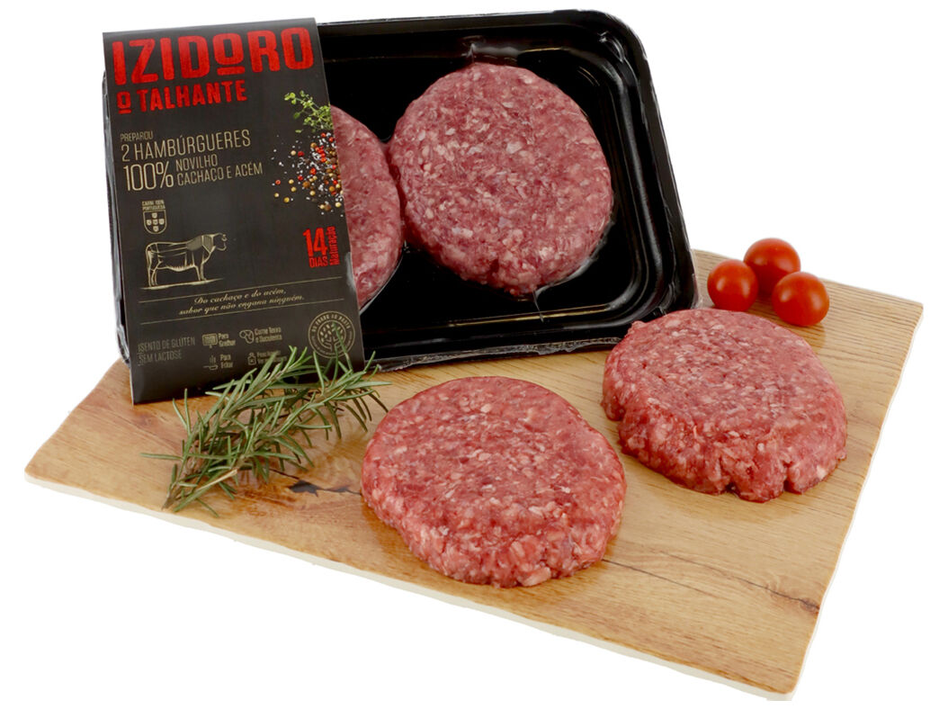 HAMBURGUER MATURADO DE CACHA&Ccedil;O E ACEM DE BOVINO 340G image number 0