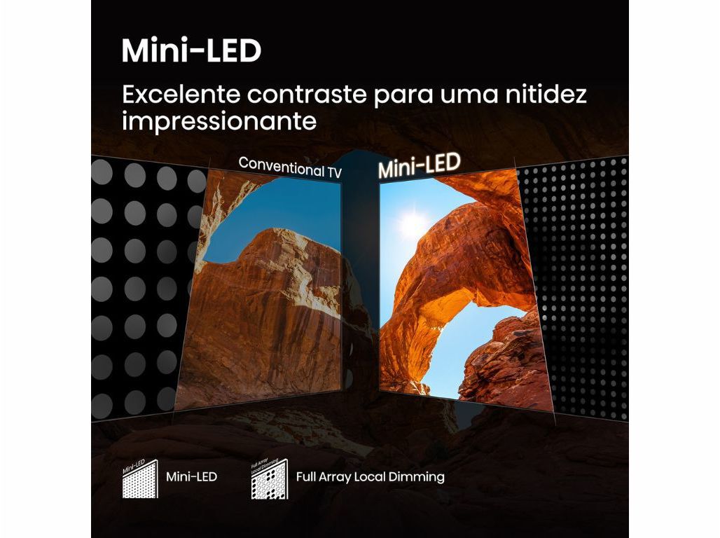 TV ULED MINI LED HISENSE 55U7Q (55" SMART 4K 139CM) image number 2