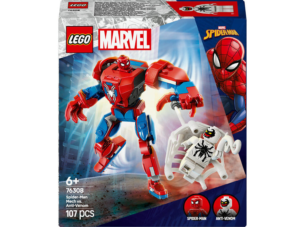 ROB&Ocirc; SPIDERMAN V ANTIVENOM LEGO SUPER HEROES MARVEL 76308