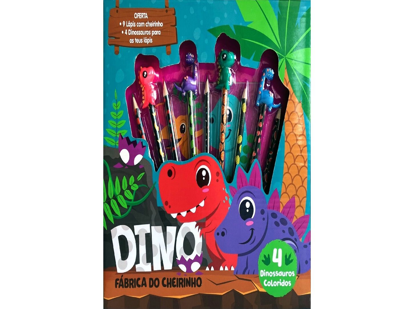 LIVRO DINOSSAUROS - COM 9 L&Aacute;PIS COM CHEIRO - DE LAKE PRESS image number 0