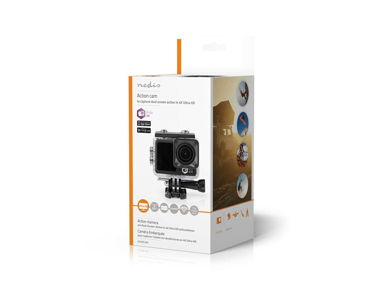 ACTION CAM NEDIS ACAM51BK 4K image number 7