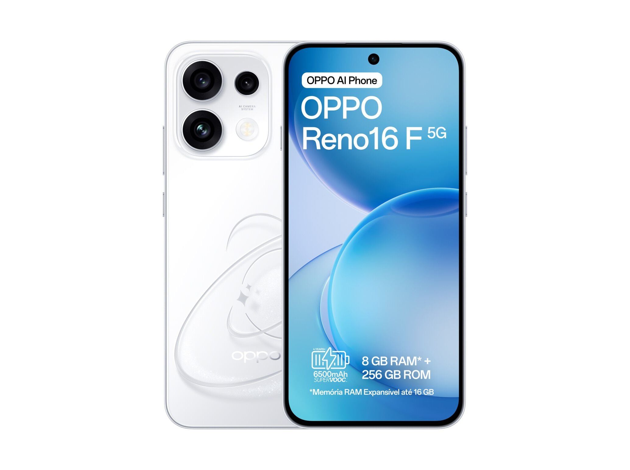 SMARTPHONE OPPO RENO16 F 5G 8/256G BRANCO