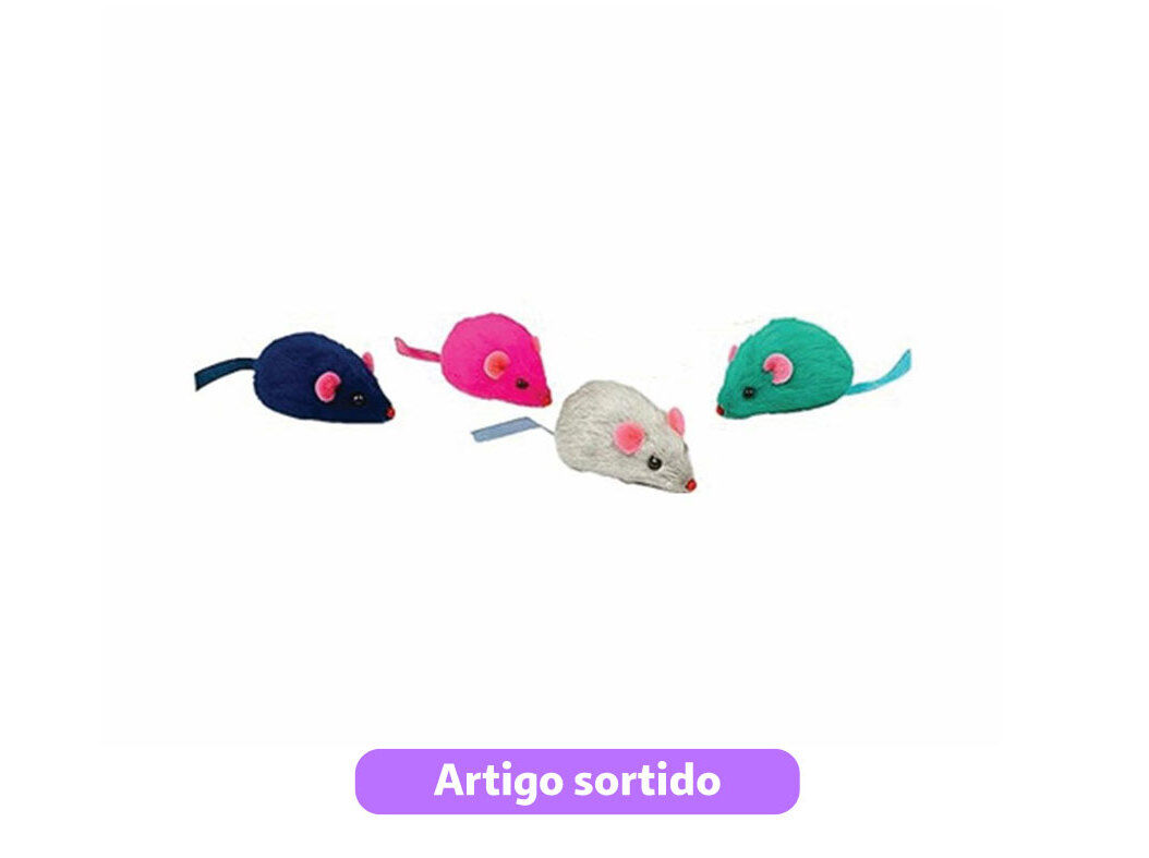 BRINQUEDO PARA GATO MINA & TED RATINHO CORES SORTIDAS image number 0