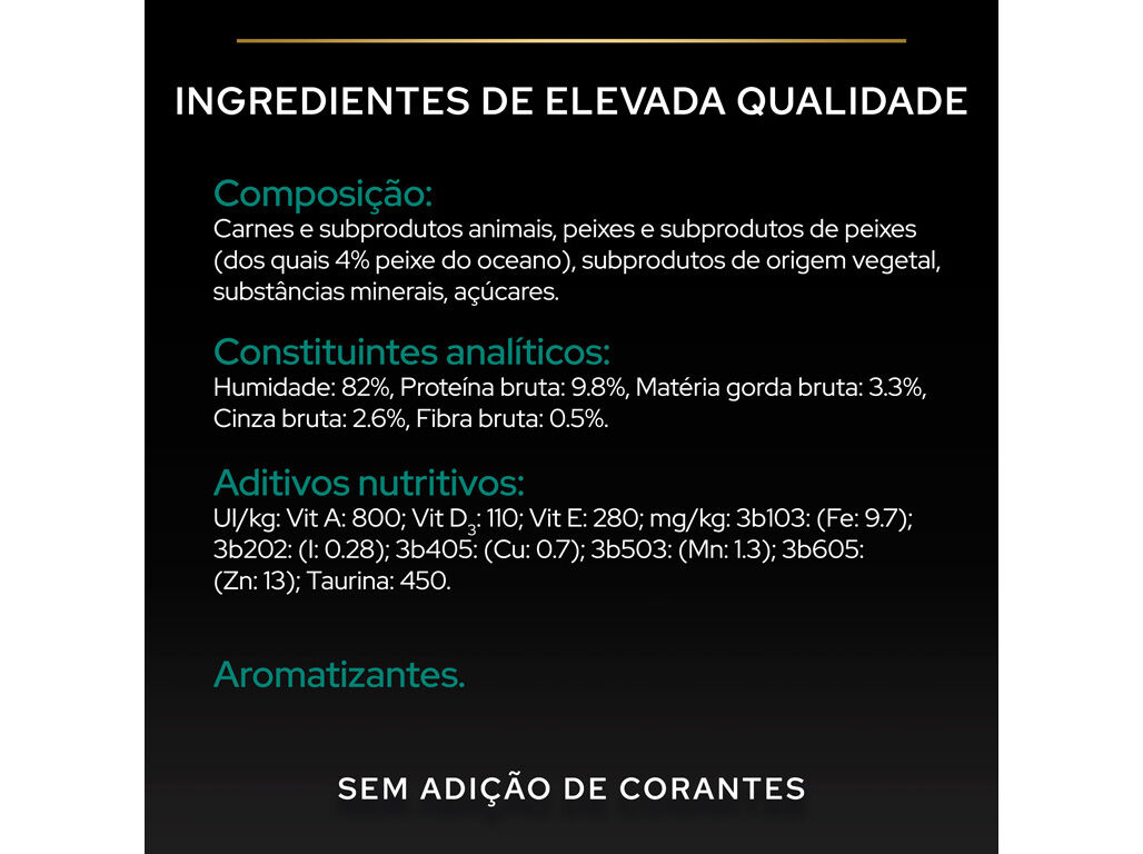 COMIDA H&Uacute;MIDA GATO PRO PLAN ESTERILIZADO PEIXE 85G image number 6