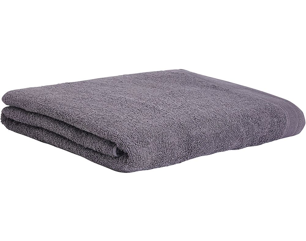 LEN&Ccedil;OL DE BANHO ACTUEL CINZENTO 100%ALGOD&Atilde;O 100X150CM 360G/M2