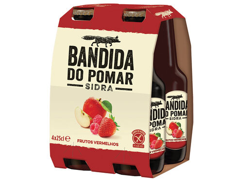 SIDRA BANDIDA DO POMAR FRUTOS VERMELHOS 4X0.25L