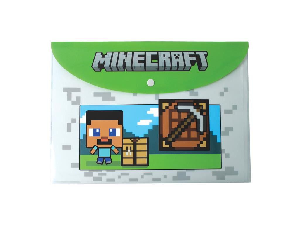 CAPA COM BOTAO A4 MINECRAFT image number 0