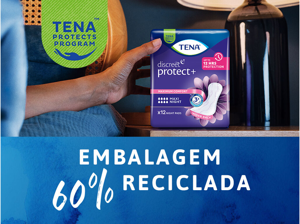 PENSOS INCONTIN&Ecirc;NCIA TENA DISCREET MAXI NIGHT 12UN image number 5